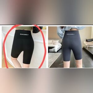 Black high rise bike shorts size xs/s